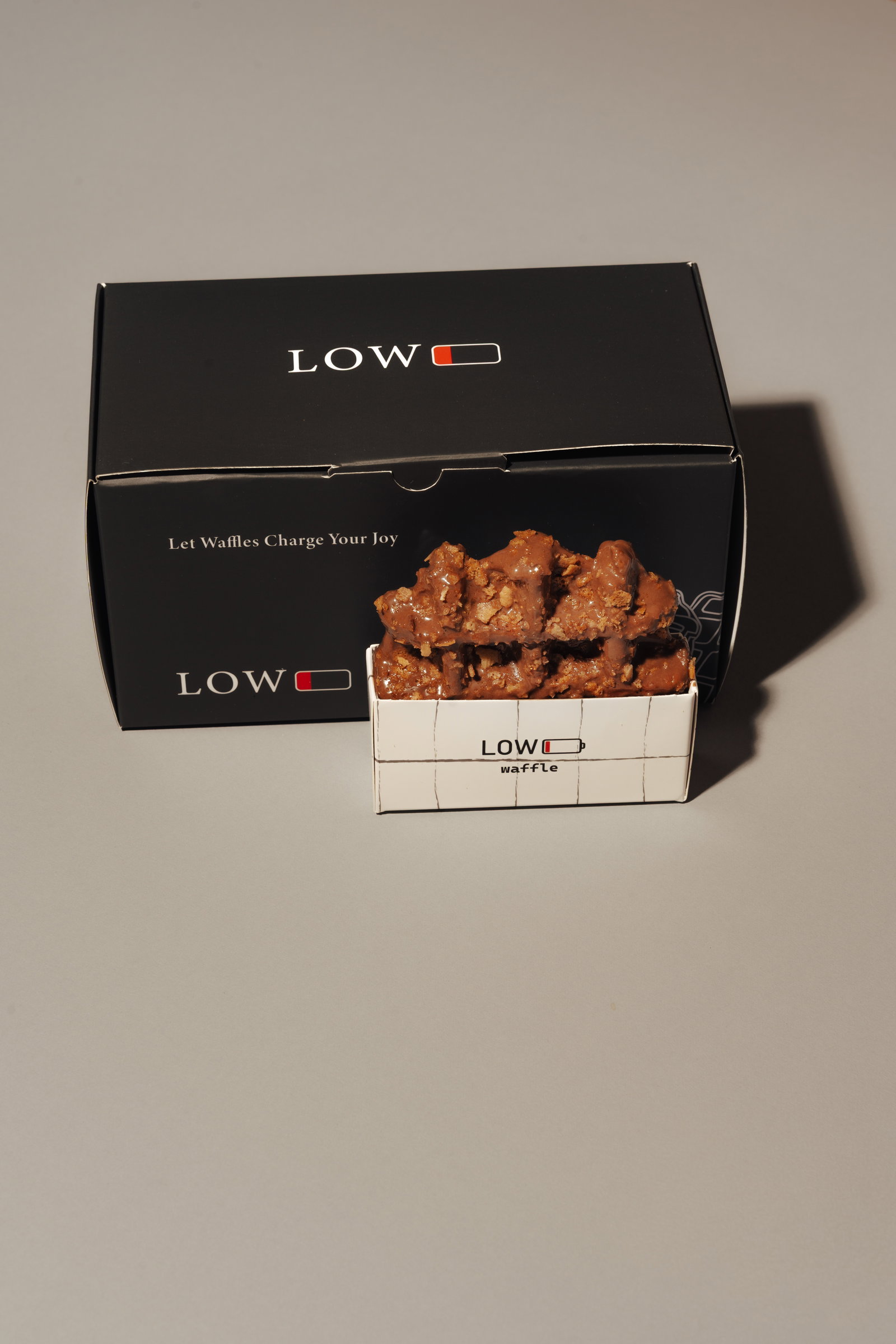 Crunchy waffle box